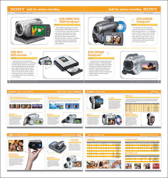 Camcorder Buying Guide. Client: Circuit City. What We Did: 20 page, full color buying guide. Project Details: Full color buying guide highlighting Circuit 